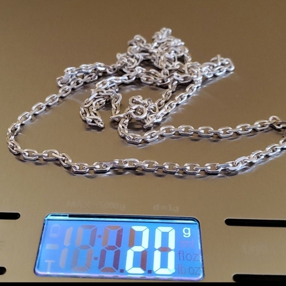 Silver Mariner Link Chain Necklace - Picture 4 of 4